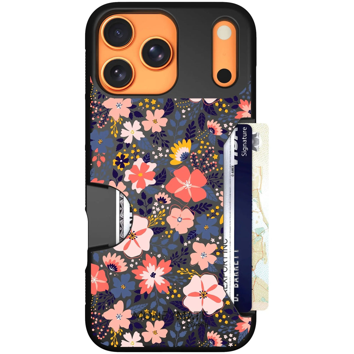 scoochzza Moneymate in Wildflowers | Slim Wallet Case with Card Holder - iPhone 17 Pro Max Case Only