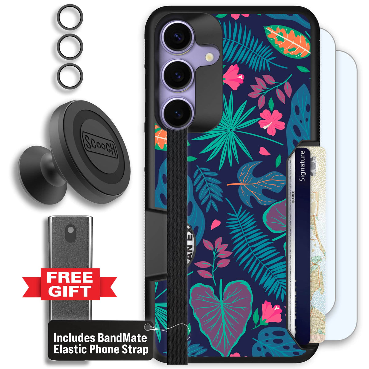 Moneymate - S25 Plus - Tropical Leaves - Defender Bundle
