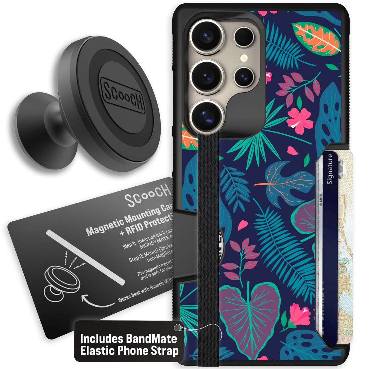 Moneymate - S25 Ultra - Tropical Leaves - Starter Bundle