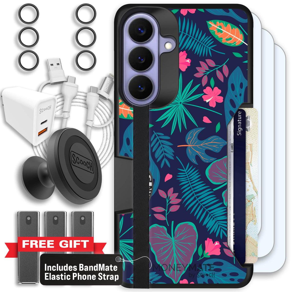 Moneymate - S26 Plus - Tropical Leaves - Ultimate Bundle