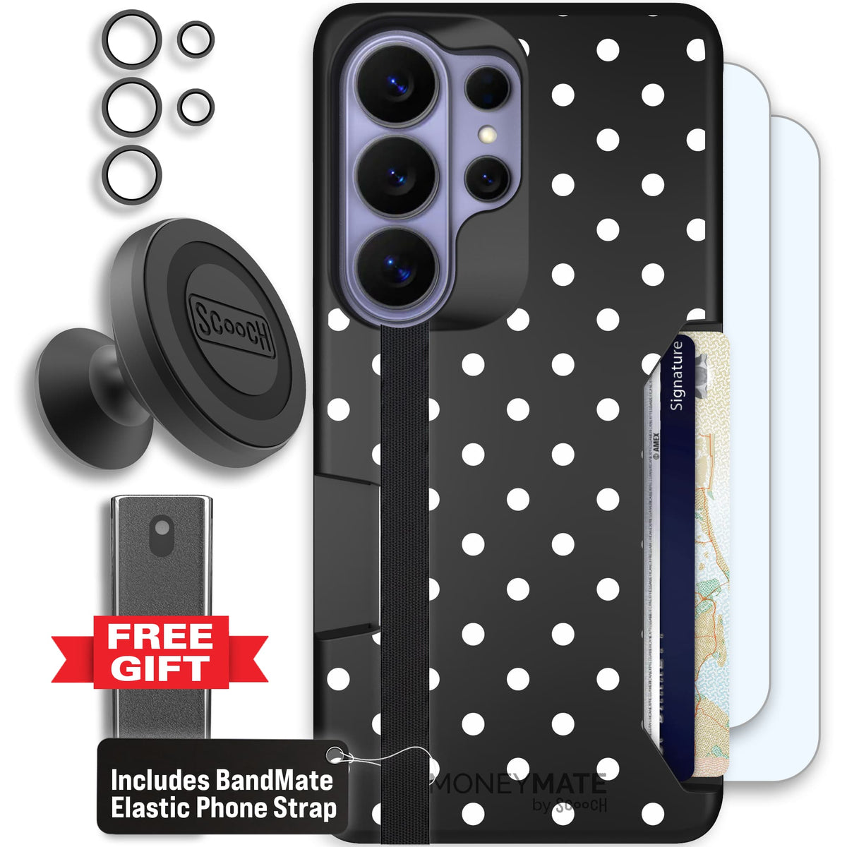 Moneymate - S26 Ultra - Polka Dots - Defender Bundle