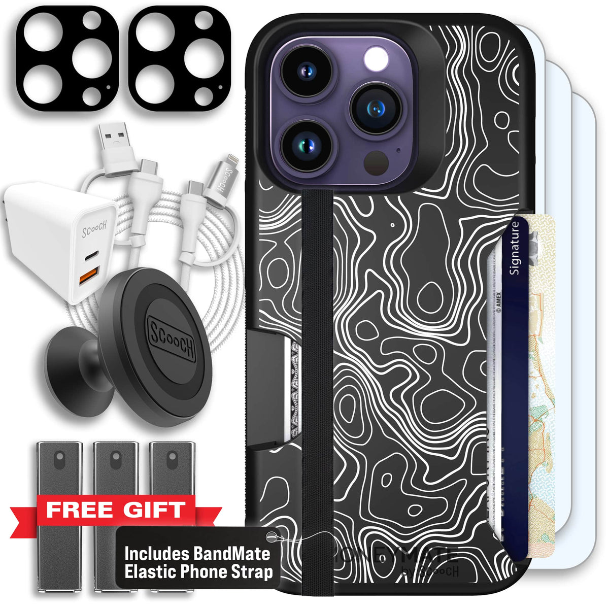 Moneymate - iPhone 14 Pro - Topography - Ultimate Bundle