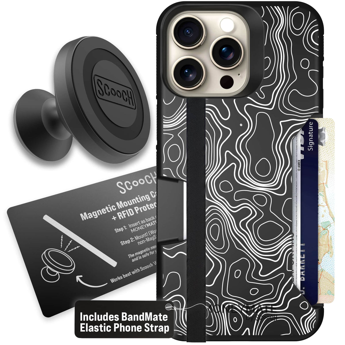 Moneymate - iPhone 15 Pro Max - Topography - Starter Bundle
