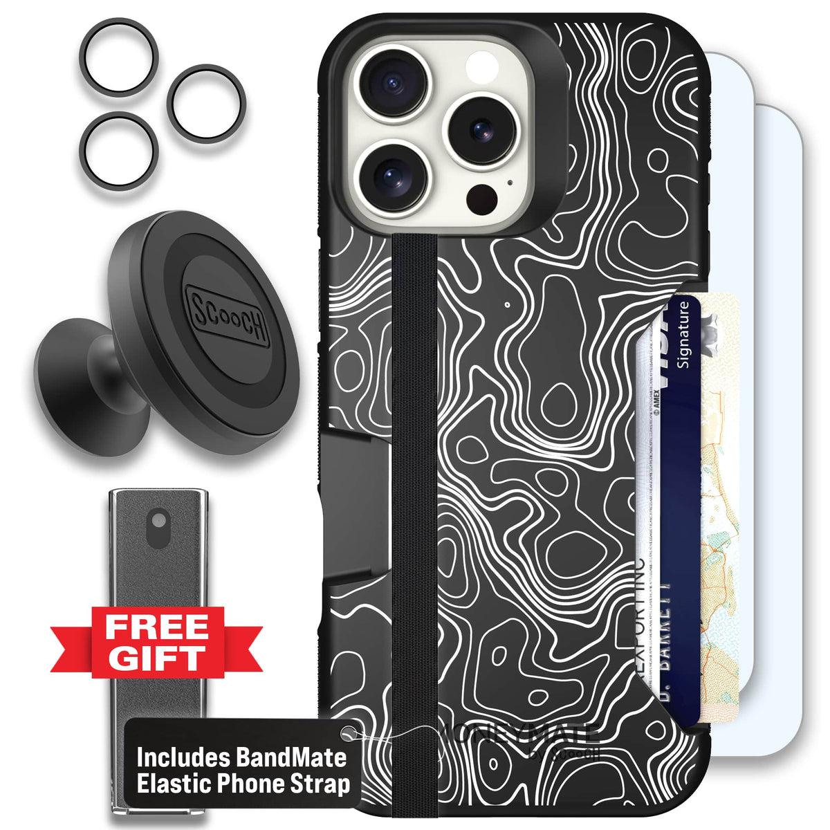 Moneymate - iPhone 16 Pro Max - Topography - Defender Bundle