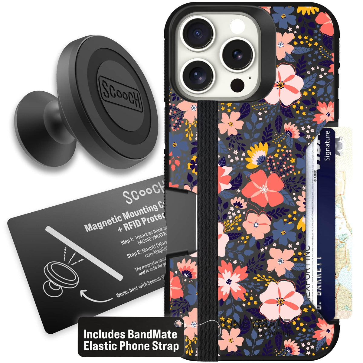 Moneymate - iPhone 16 Pro Max - Wildflowers - Starter Bundle