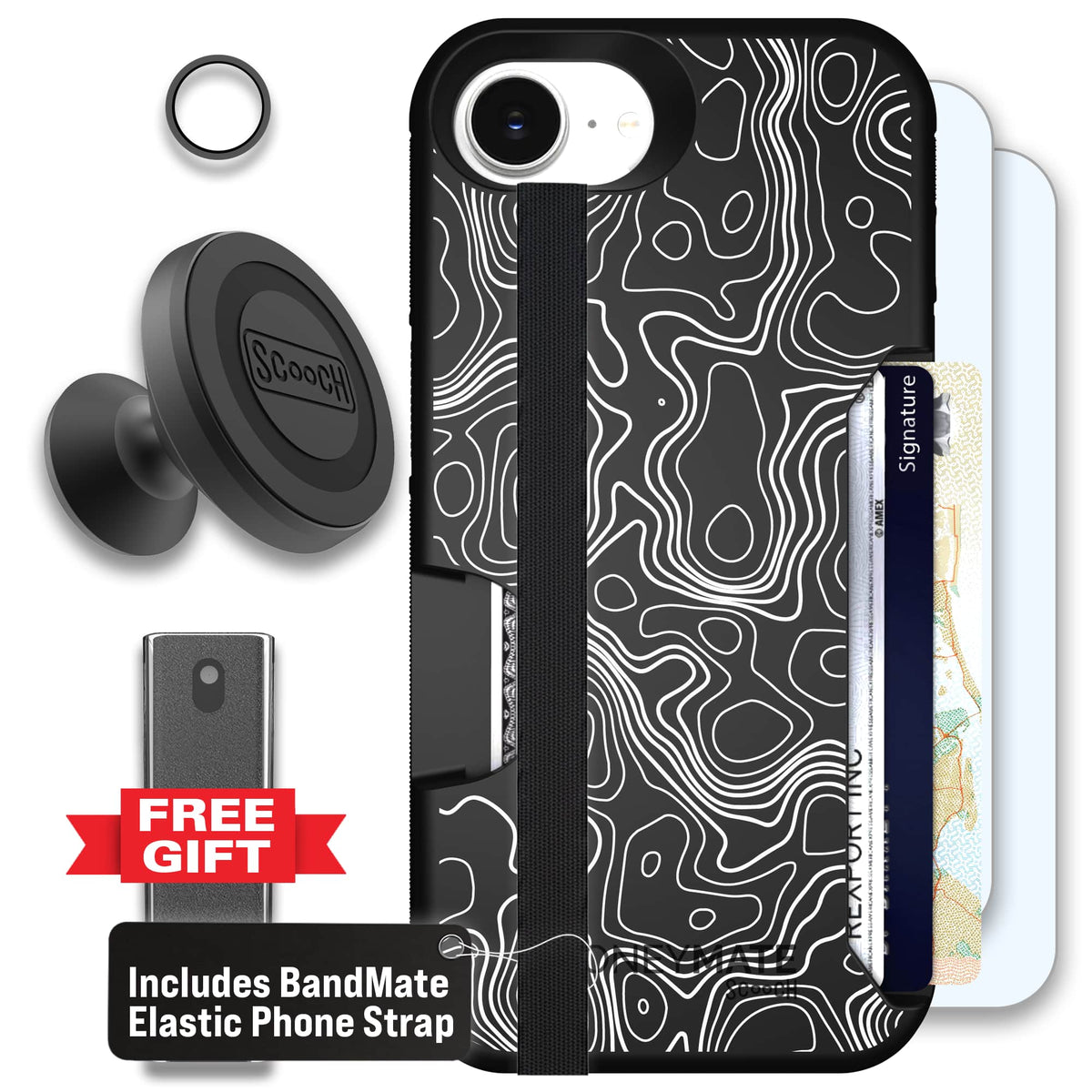 Moneymate - iPhone 16e - Topography - Defender Bundle