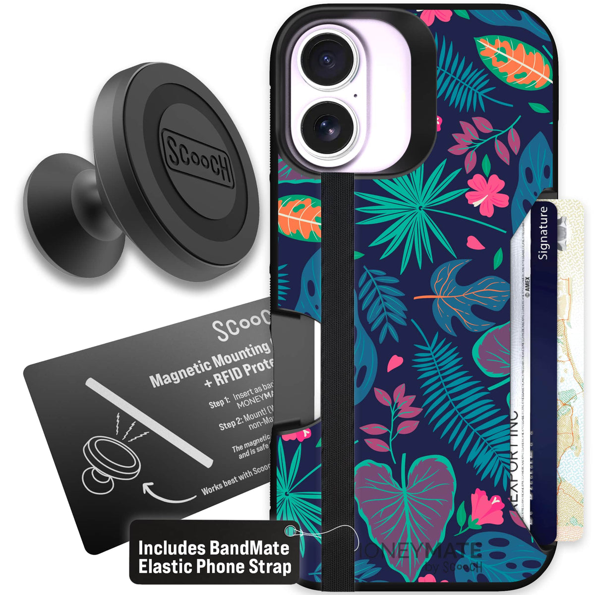 Moneymate - iPhone 17 - Tropical Leaves - Starter Bundle