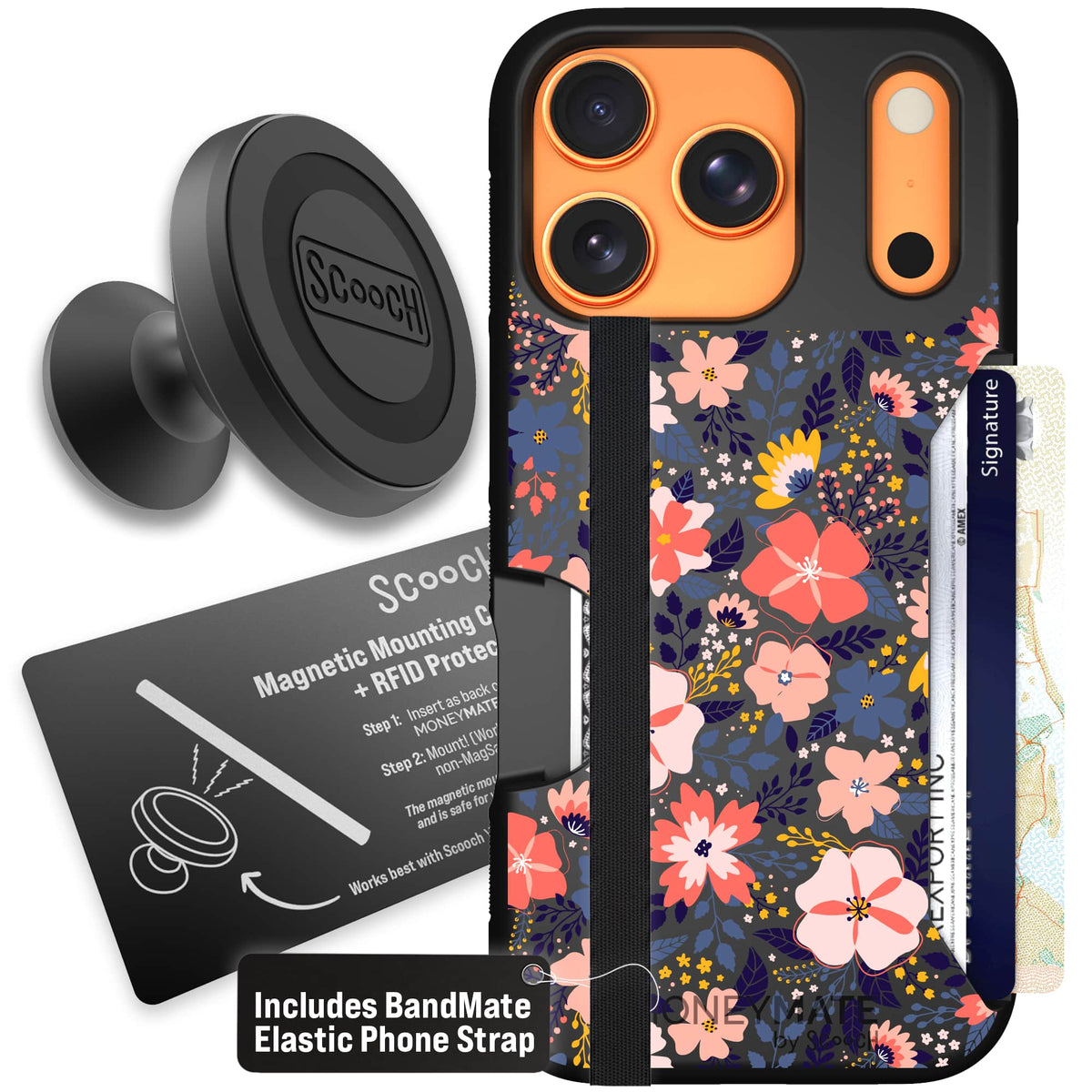 Moneymate - iPhone 17 Pro - Wildflowers - Starter Bundle