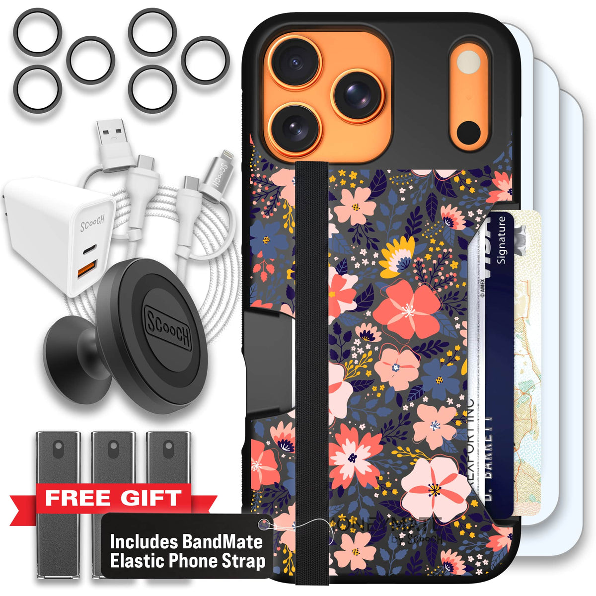 Moneymate - iPhone 17 Pro Max - Wildflowers - Ultimate Bundle