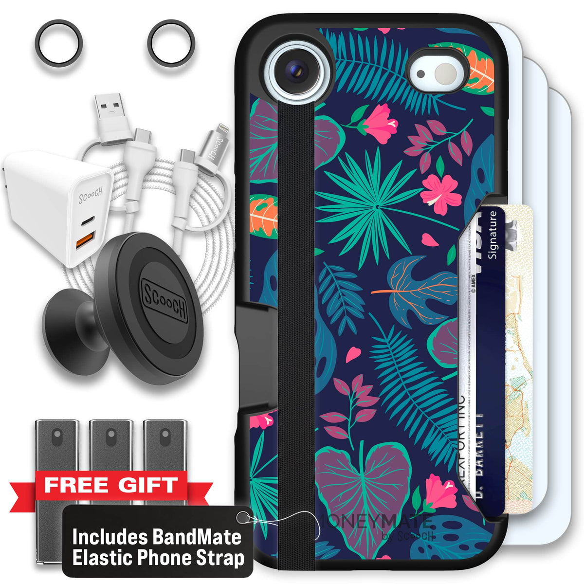 Moneymate - iPhone Air - Tropical Leaves - Ultimate Bundle