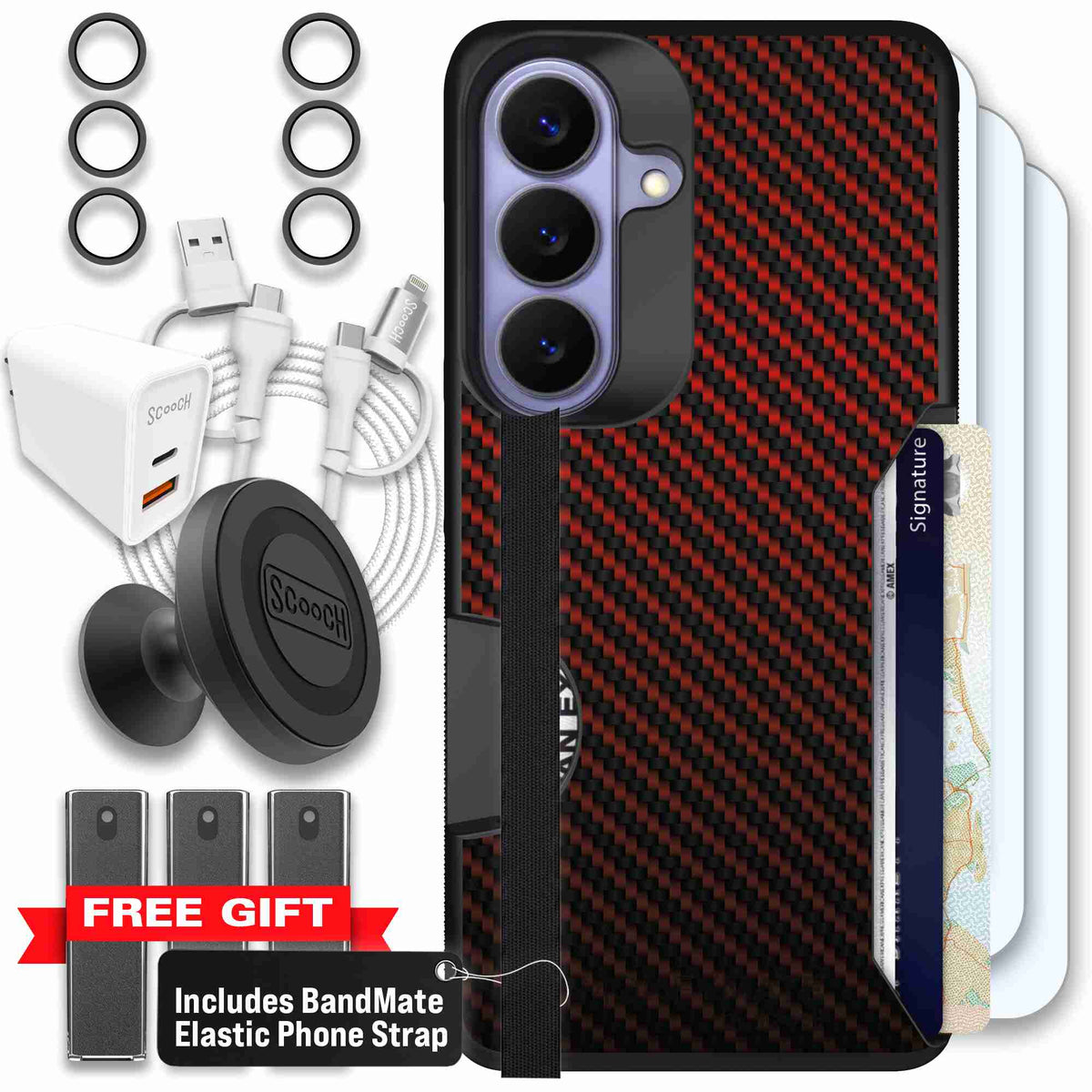 Red Carbon Fiber | website | Galaxy S26 | Ultimate Bundle
