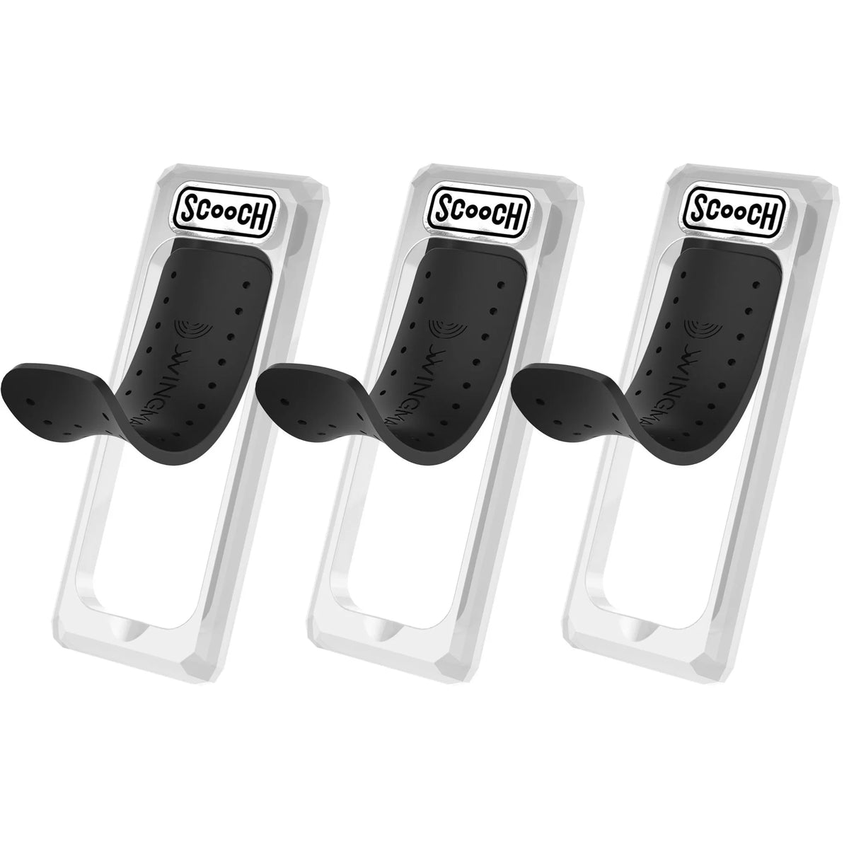 scoochzza Wingback - Universal Pop Up Grip & Kickstand 3-PackSave$20Clear scoochzza Wingback