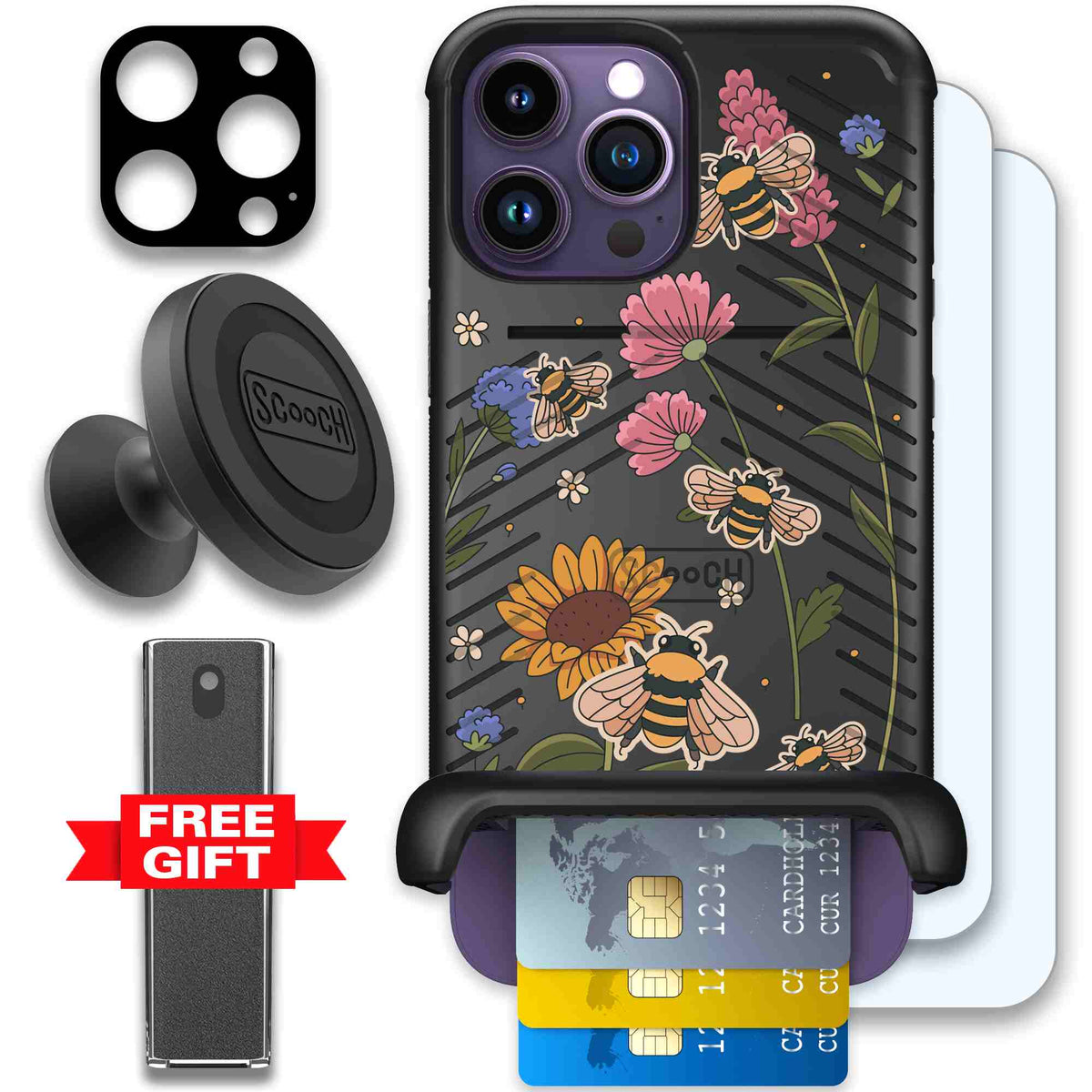 Bee Happy | website | iPhone 14 Pro Max | Defender Bundle