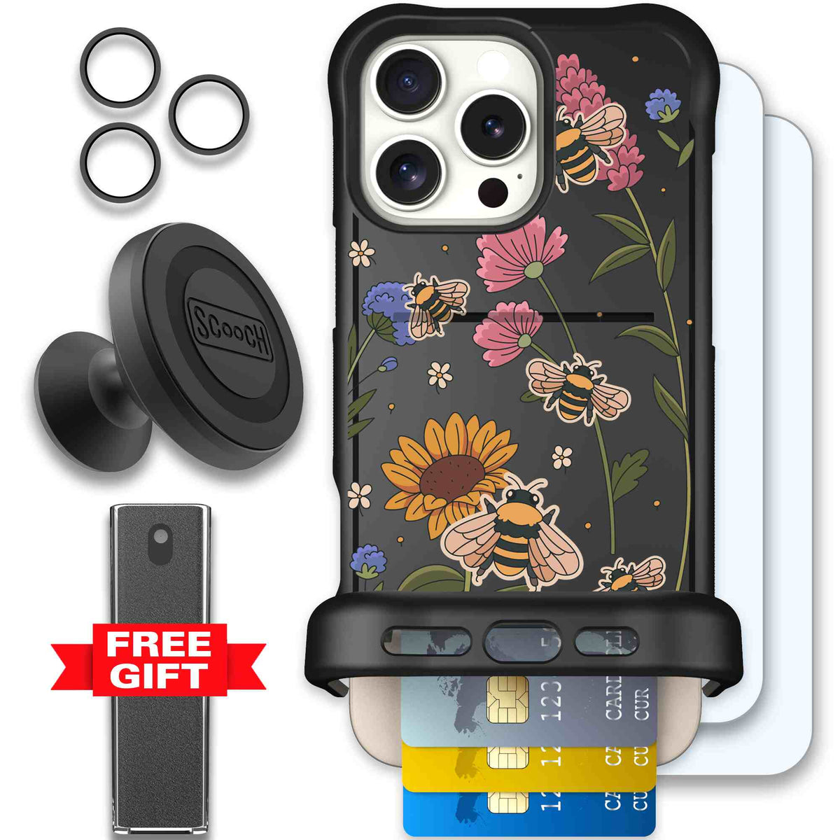 Bee Happy | website | iPhone 16 Pro Max | Defender Bundle
