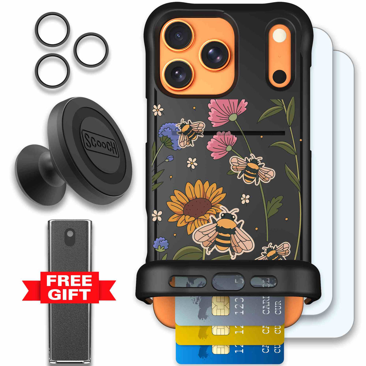 Bee Happy | website | iPhone 17 Pro Max | Defender Bundle