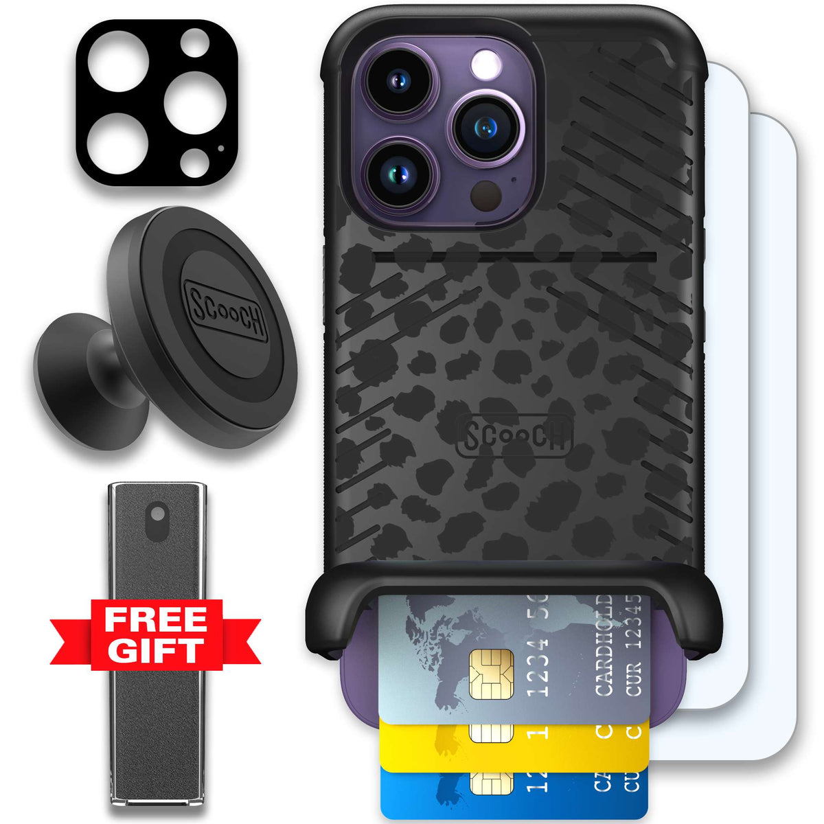 WMTE BLKLEOP iPhone 14 Pro Defender Bundle