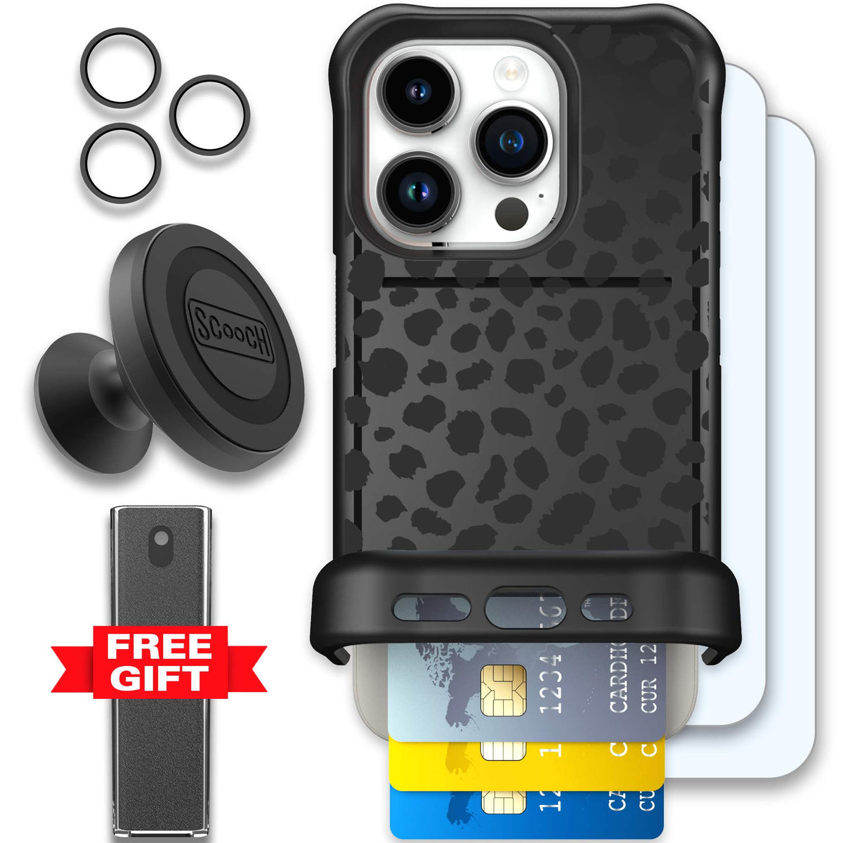 WMTE BLKLEOP iPhone 15 Pro Defender Bundle