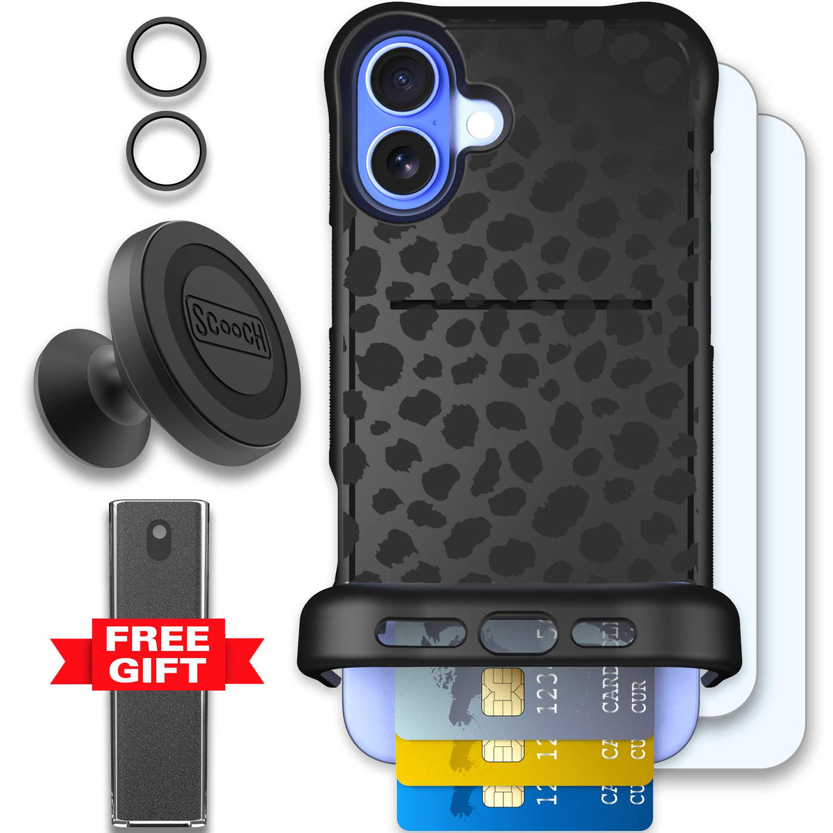 WMTE BLKLEOP iPhone 16 Plus Defender Bundle