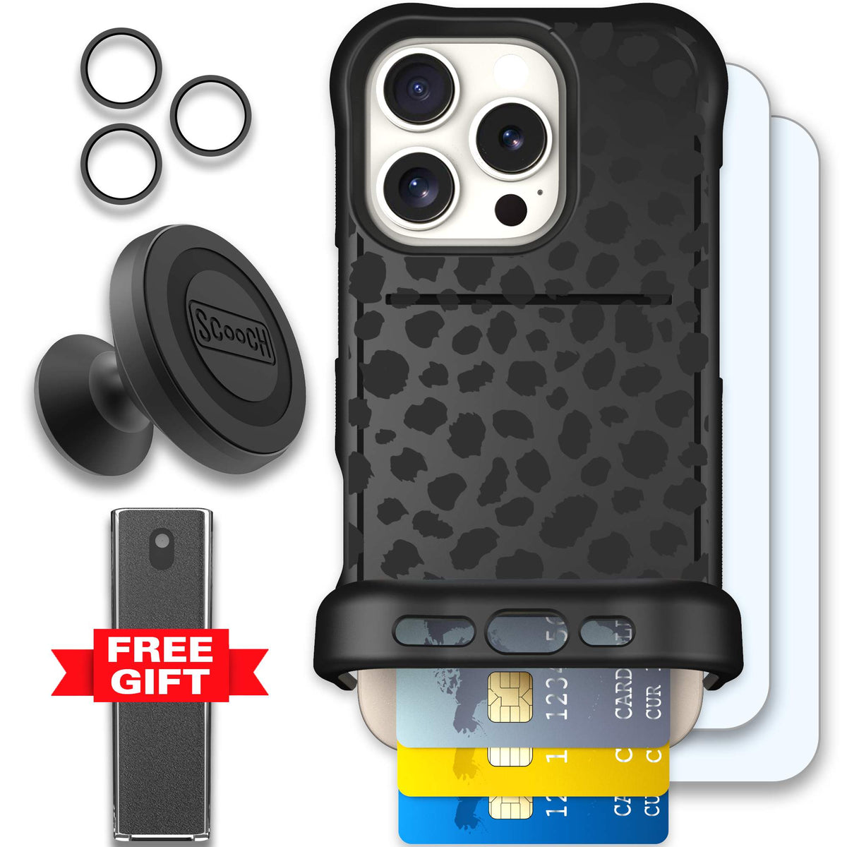 WMTE BLKLEOP iPhone 16 Pro Defender Bundle