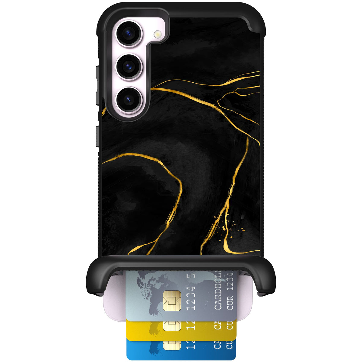 Wingmate Black Marble for Galaxy S23+
