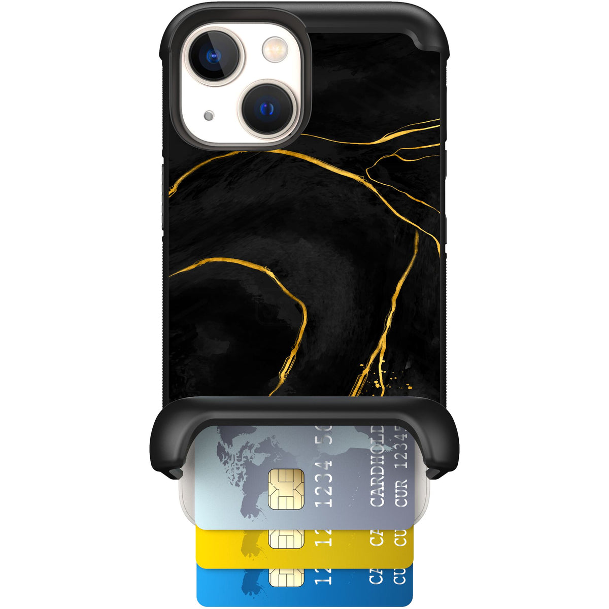 Wingmate Black Marble for iPhone 13 mini