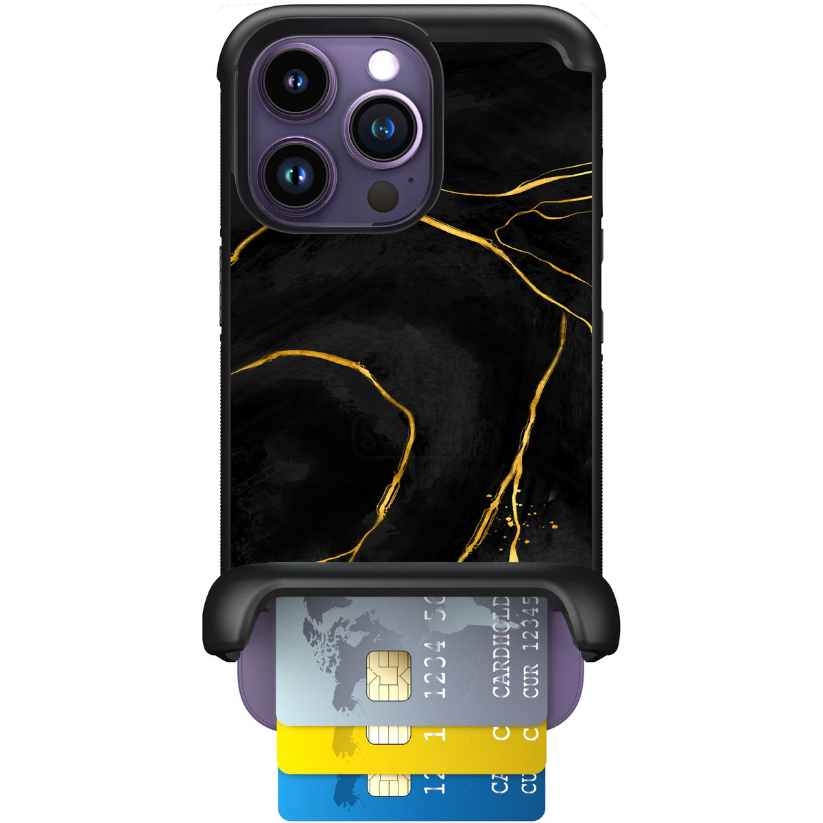 Wingmate Black Marble for iPhone 14 Pro
