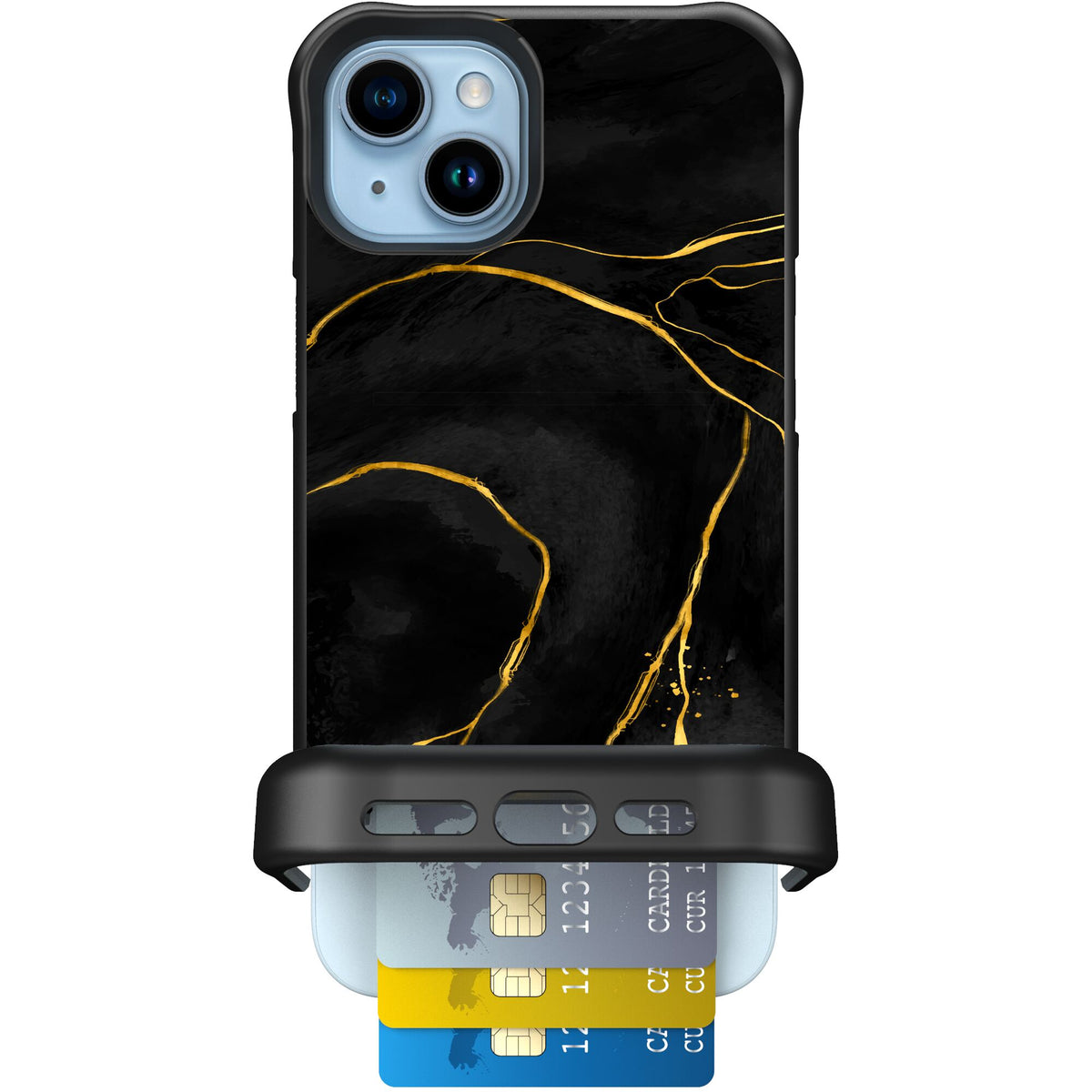 Wingmate Black Marble for iPhone 15 Plus