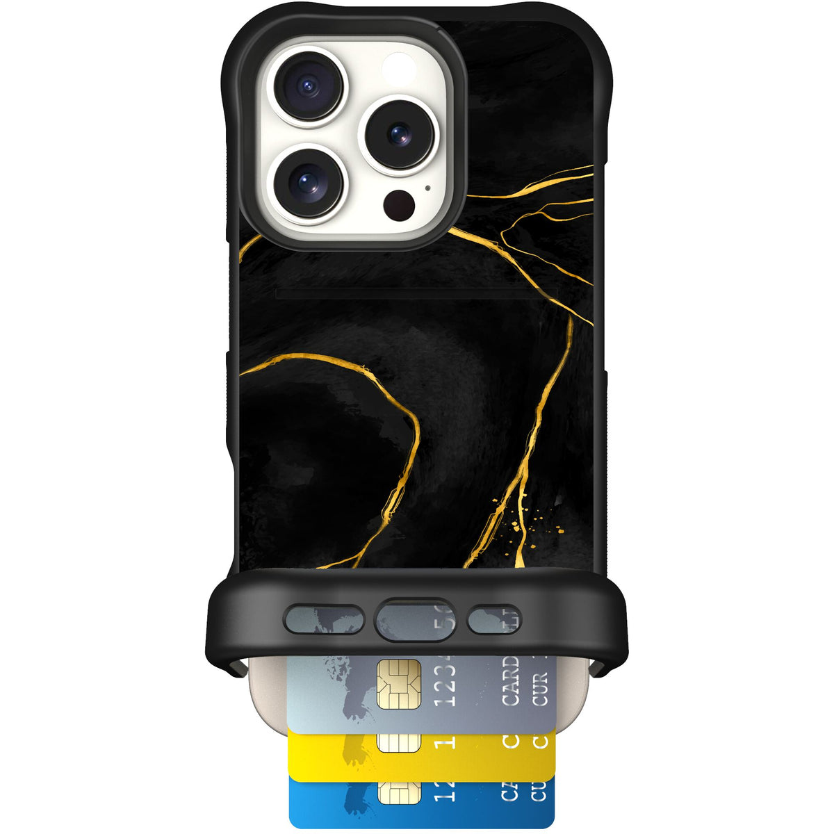 Wingmate Black Marble for iPhone 16 Pro