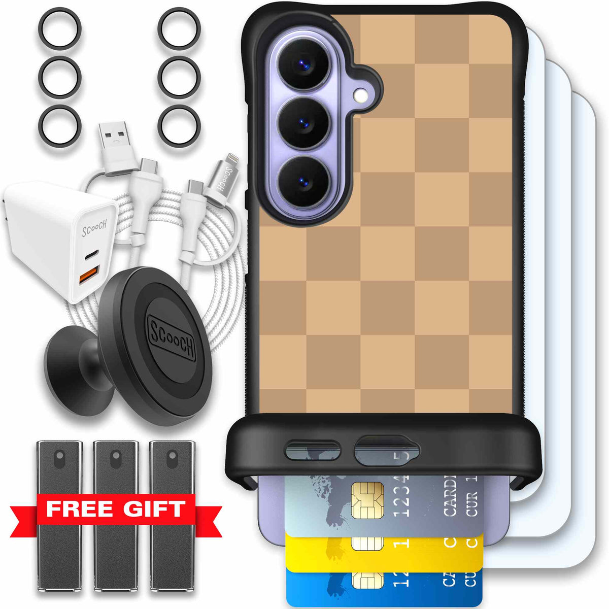 Checkered Beige | website | Galaxy S26 | Ultimate Bundle