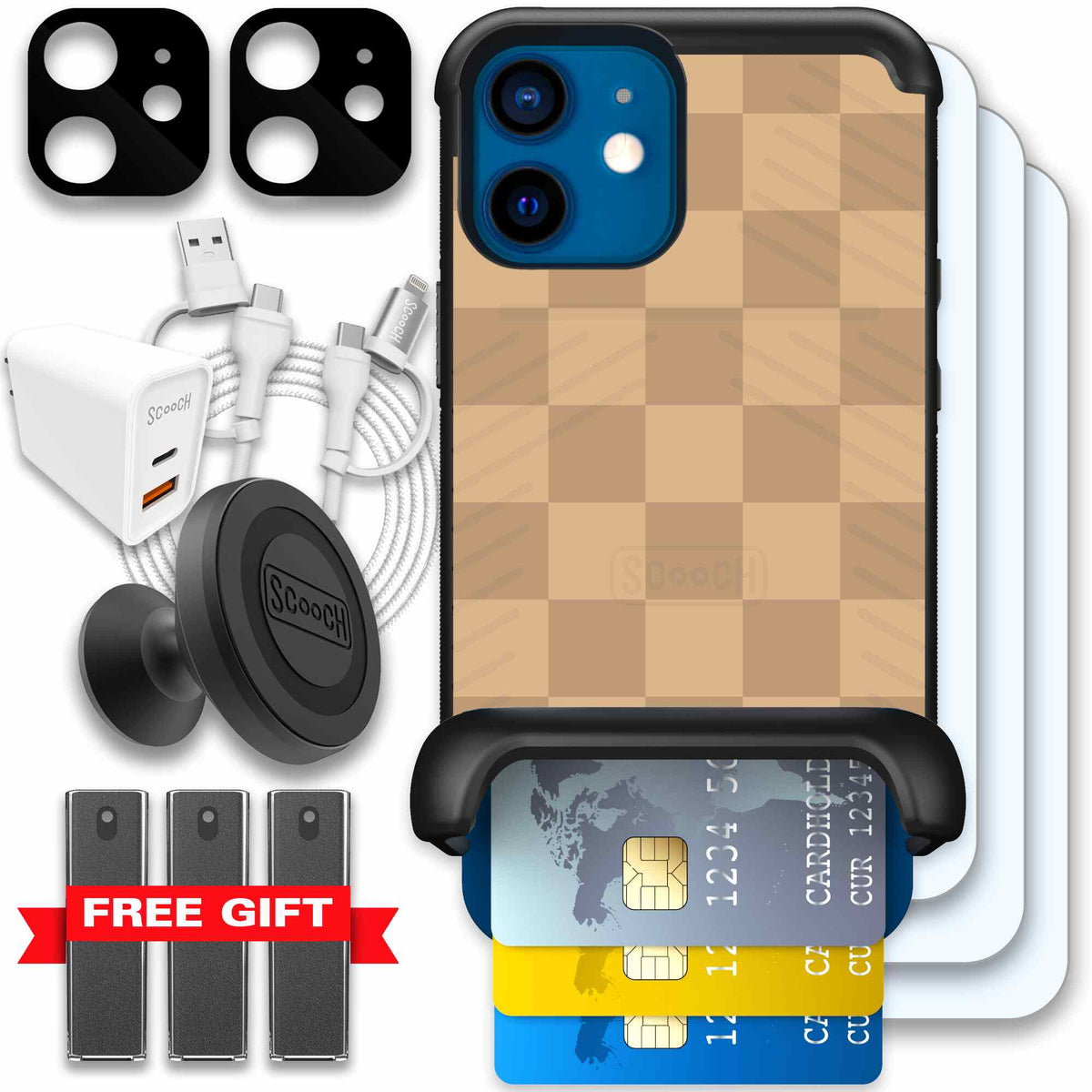 Checkered Beige | website | iPhone 12 mini | Ultimate Bundle