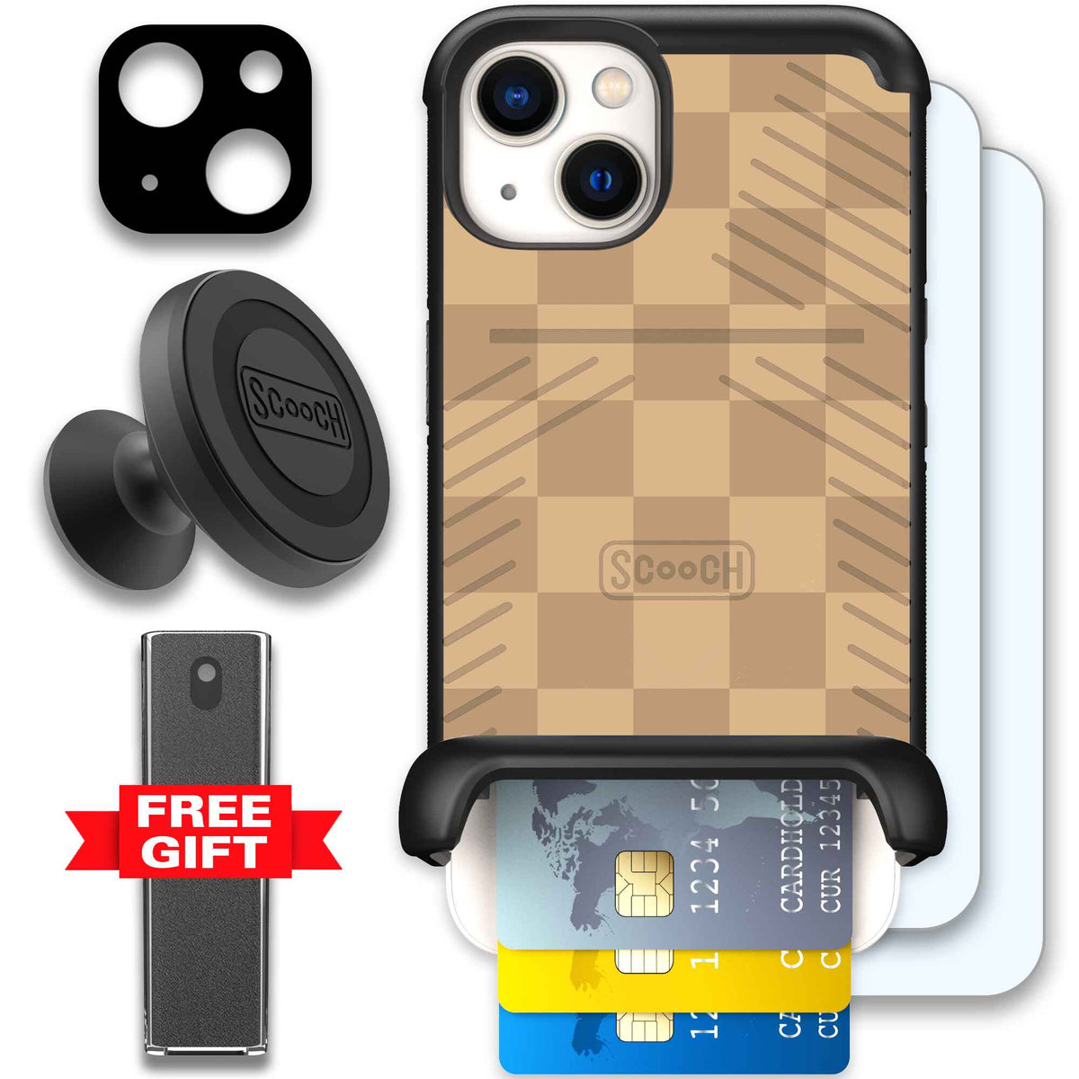 Checkered Beige | website | iPhone 13 | Defender Bundle