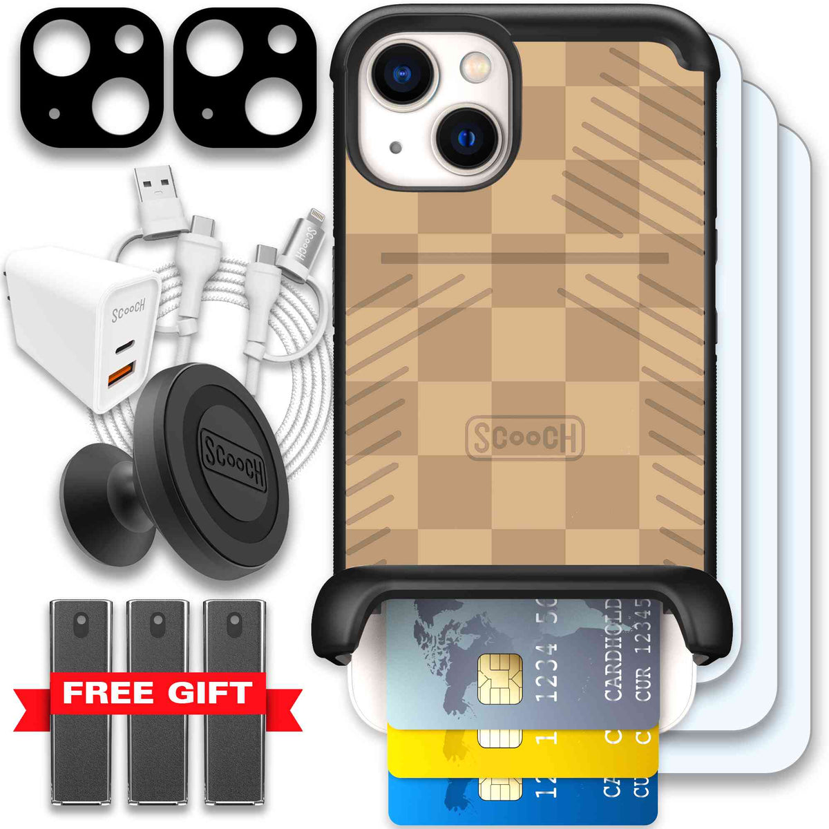 Checkered Beige | website | iPhone 13 | Ultimate Bundle