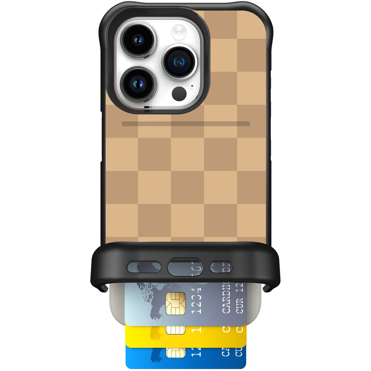 Checkered Beige | website | iPhone 15 Pro | Case