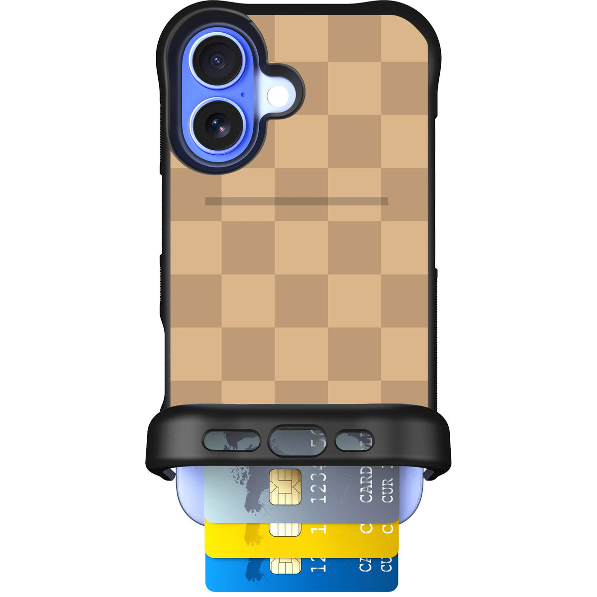 Checkered Beige | website | iPhone 16 | Case