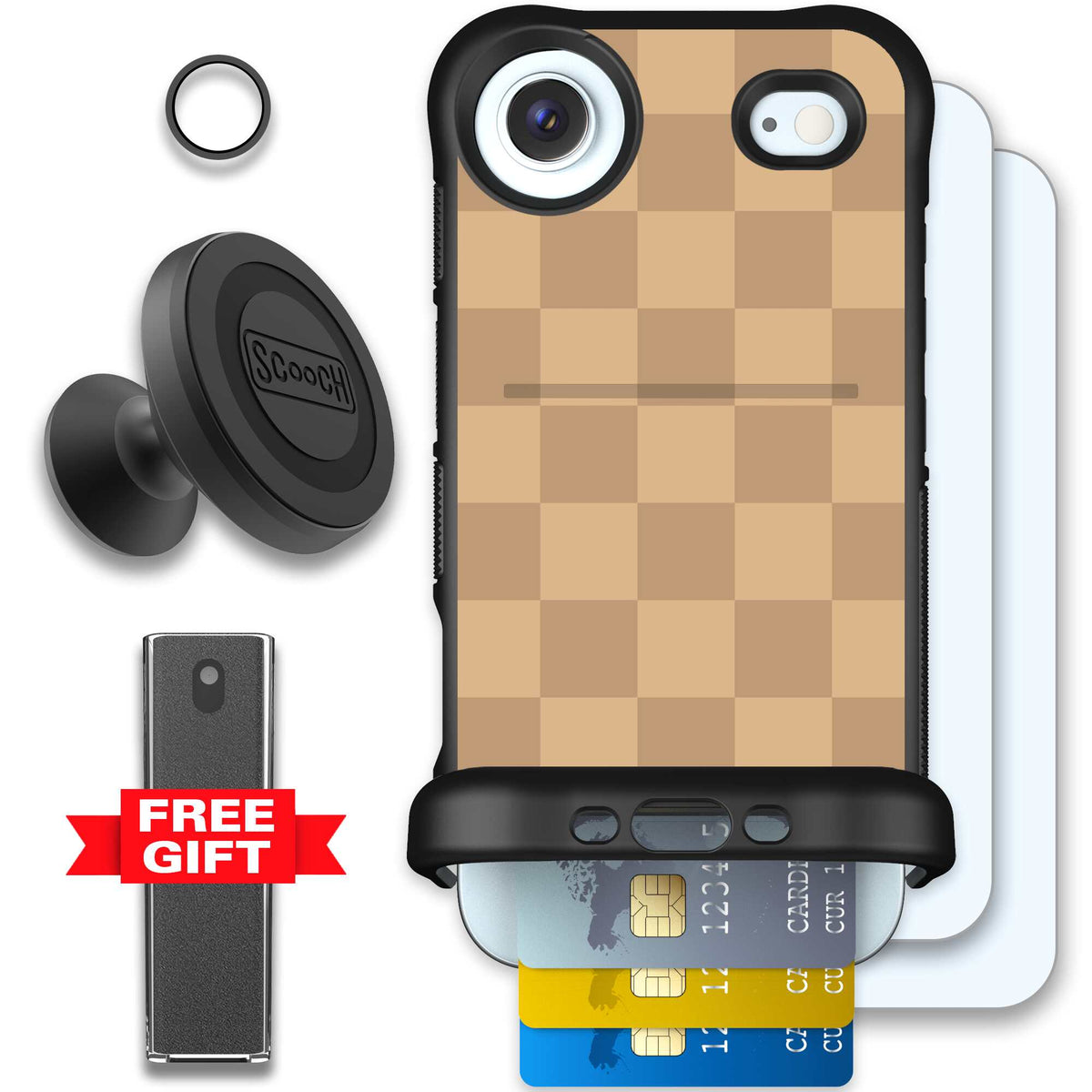 Checkered Beige | website | iPhone Air | Defender Bundle