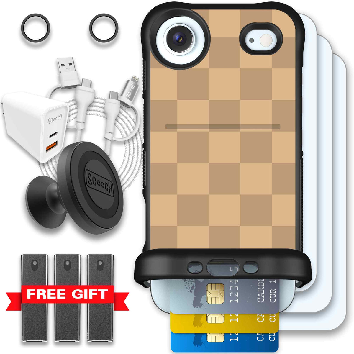 Checkered Beige | website | iPhone Air | Ultimate Bundle