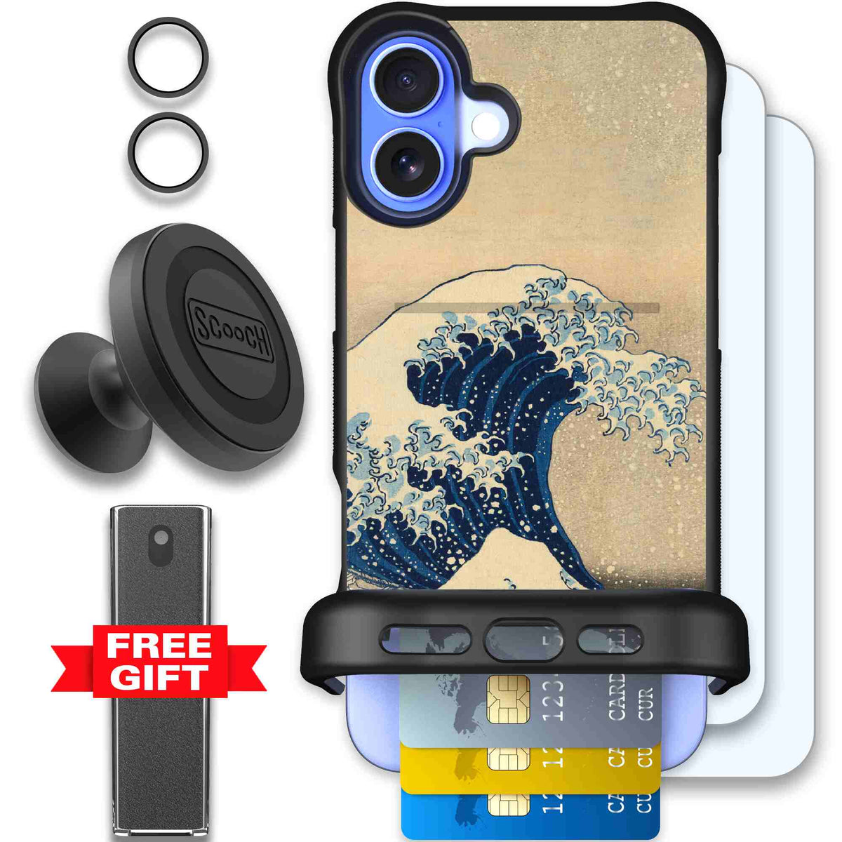 Great Wave | website | iPhone 16 Plus | Defender Bundle