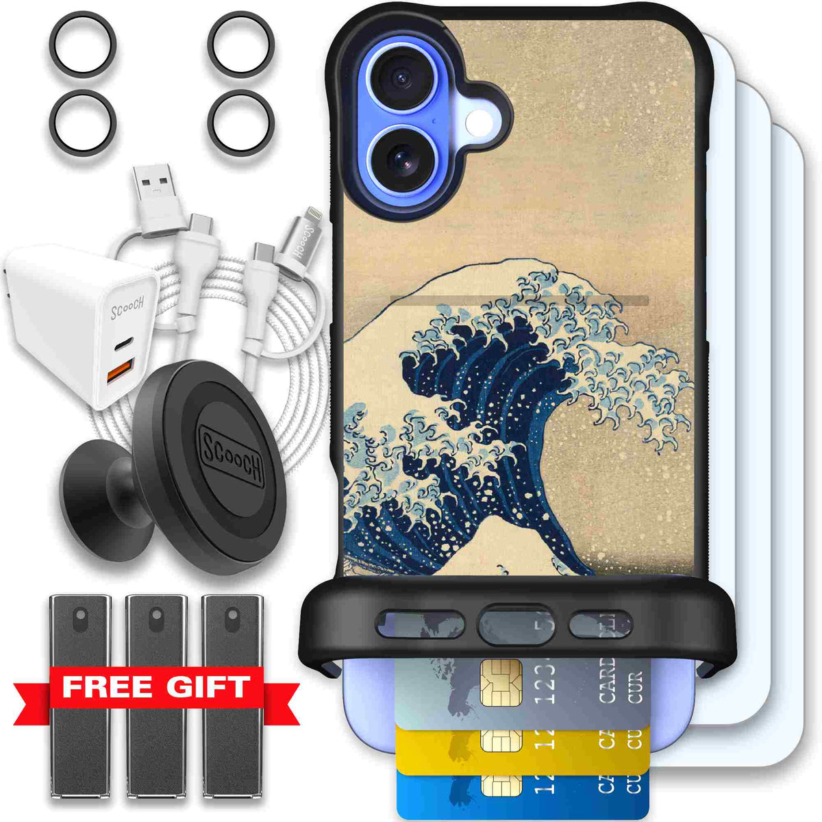 Great Wave | website | iPhone 16 Plus | Ultimate Bundle