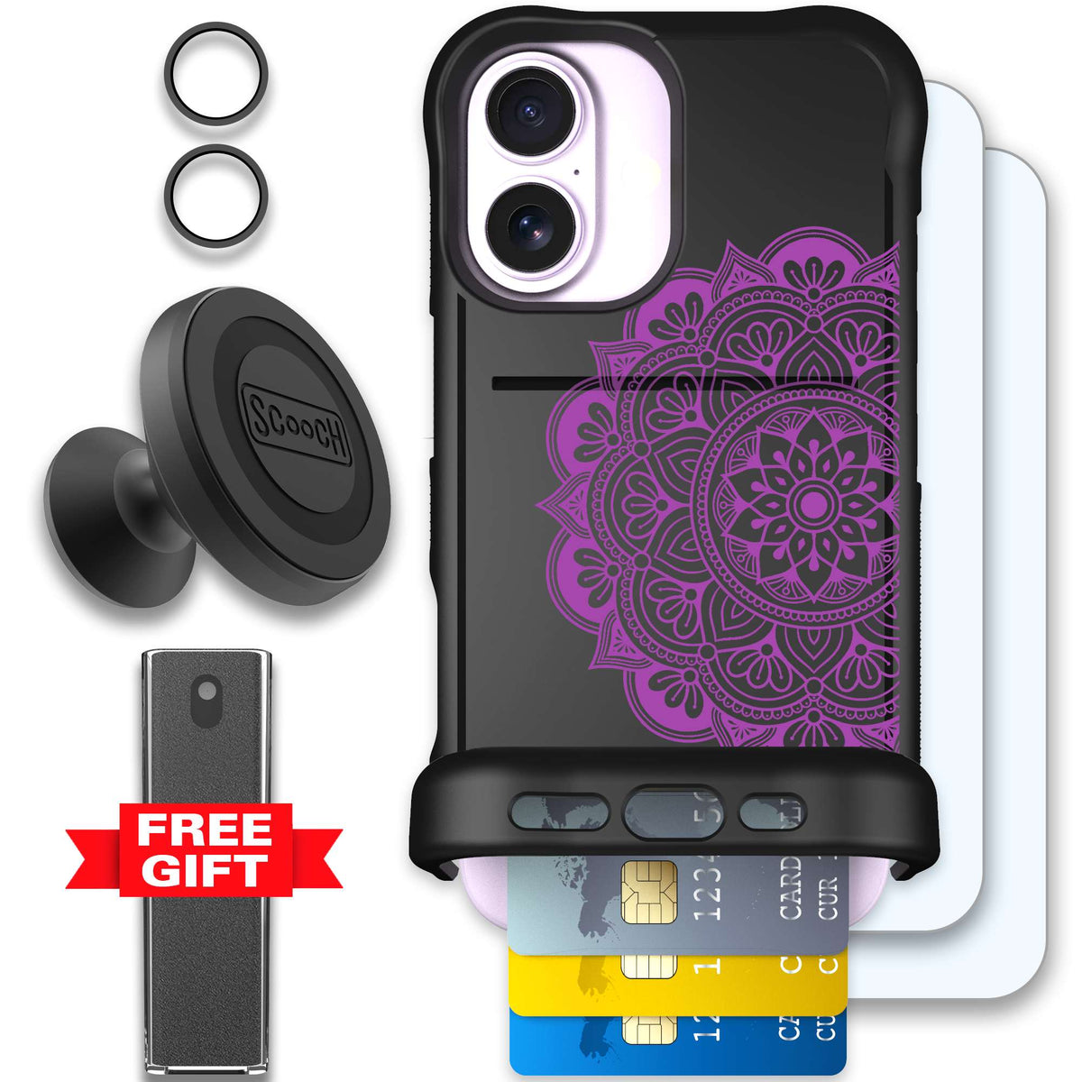 WMTE MANDALA iPhone 17 Defender Bundle