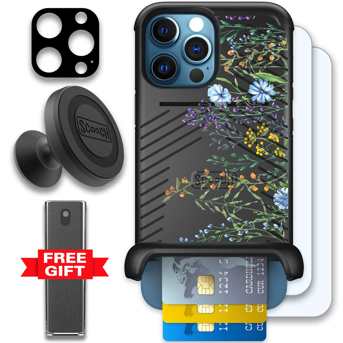 WMTE MDWBLOOM iPhone 12 Pro Max Defender Bundle
