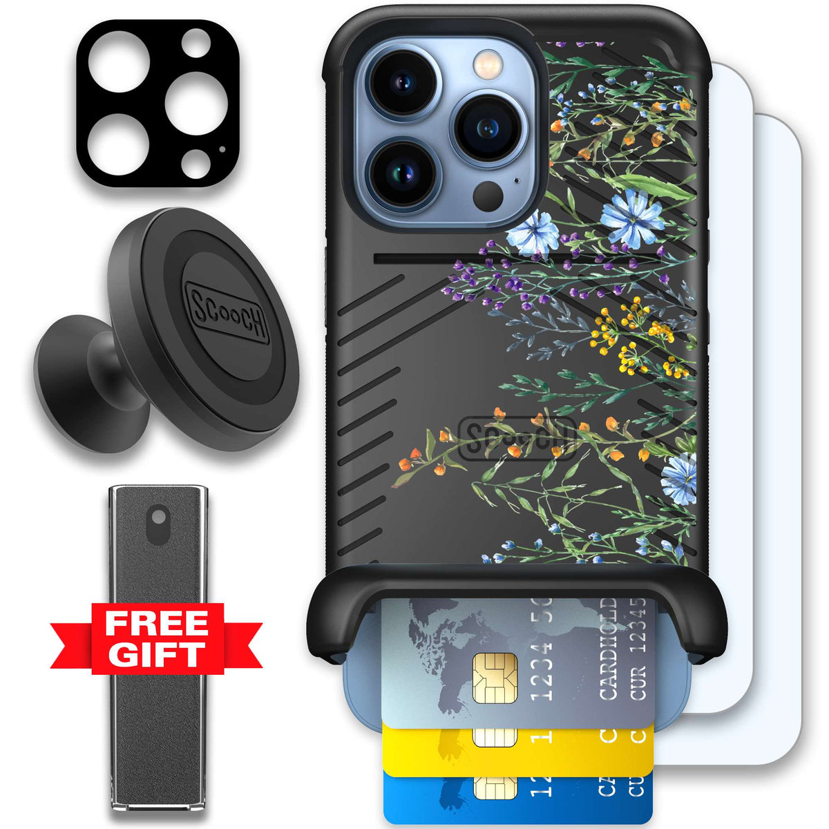 WMTE MDWBLOOM iPhone 13 Pro Defender Bundle