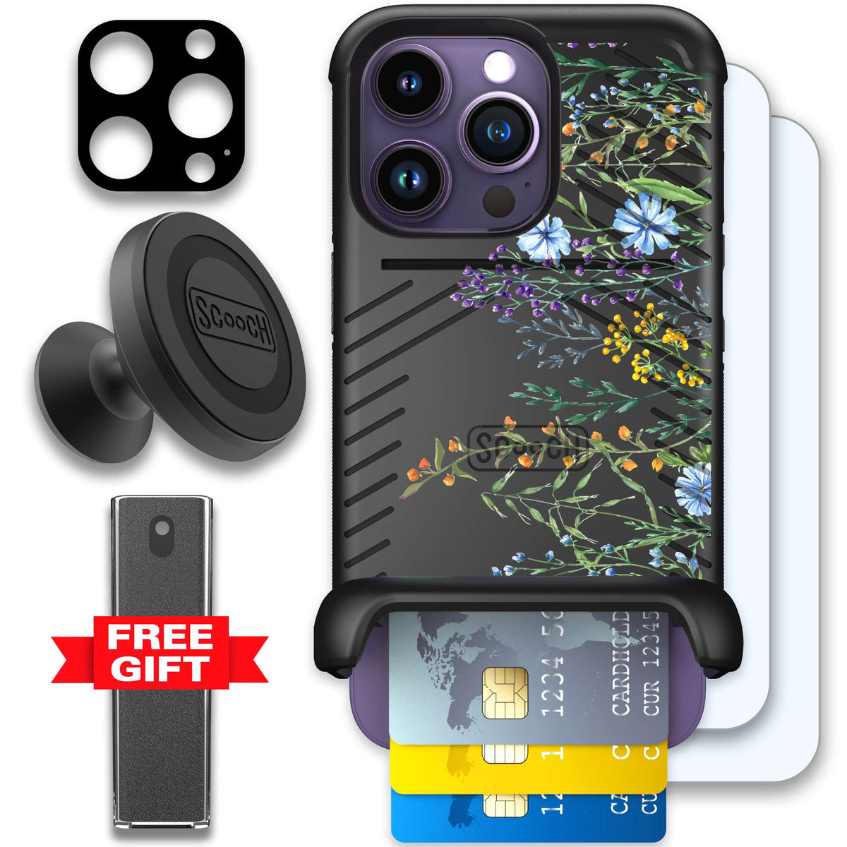 WMTE MDWBLOOM iPhone 14 Pro Defender Bundle