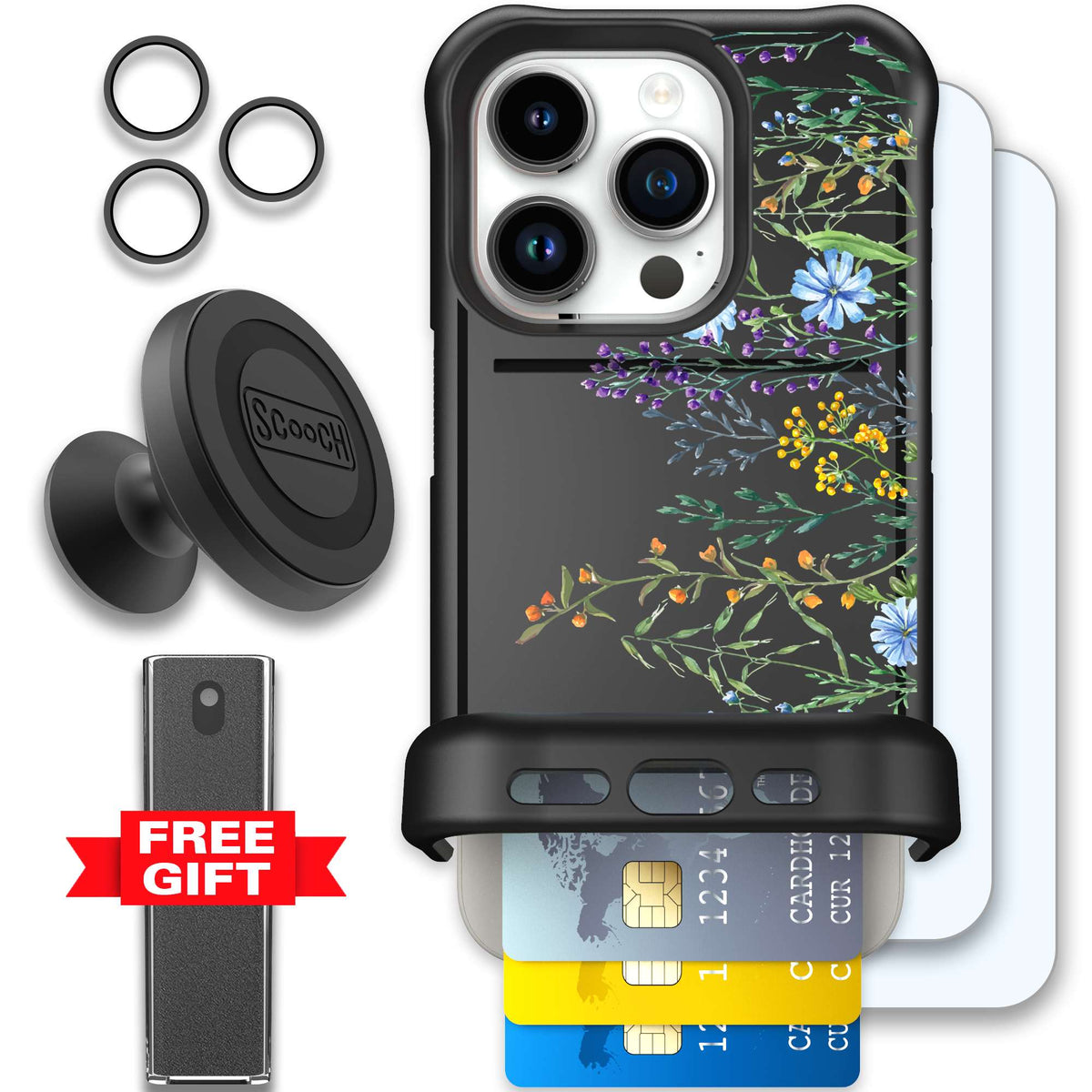 WMTE MDWBLOOM iPhone 15 Pro Defender Bundle
