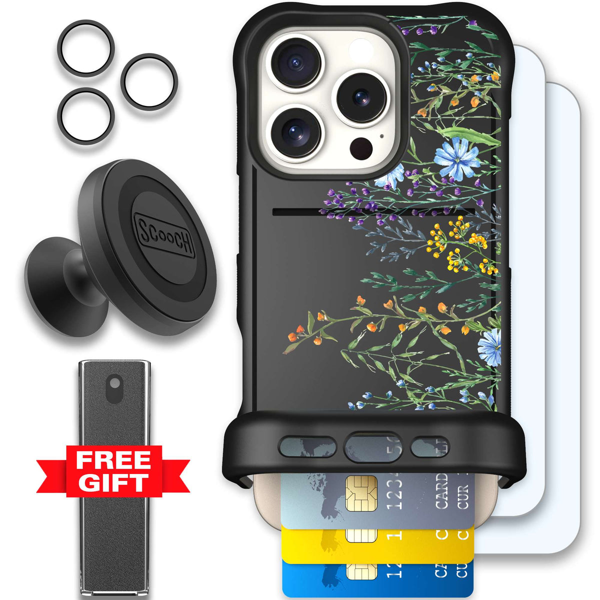 WMTE MDWBLOOM iPhone 16 Pro Defender Bundle