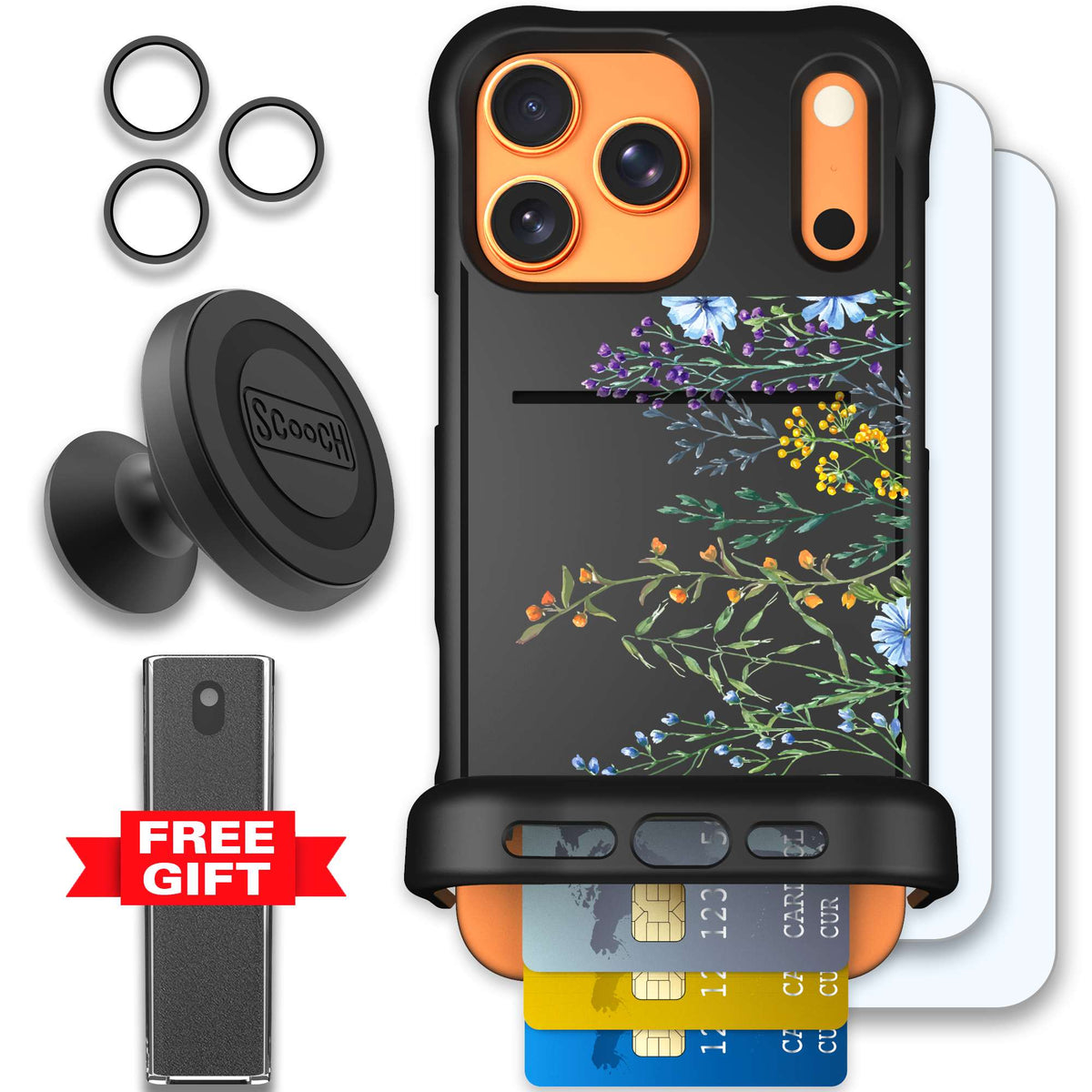 WMTE MDWBLOOM iPhone 17 Pro Max Defender Bundle