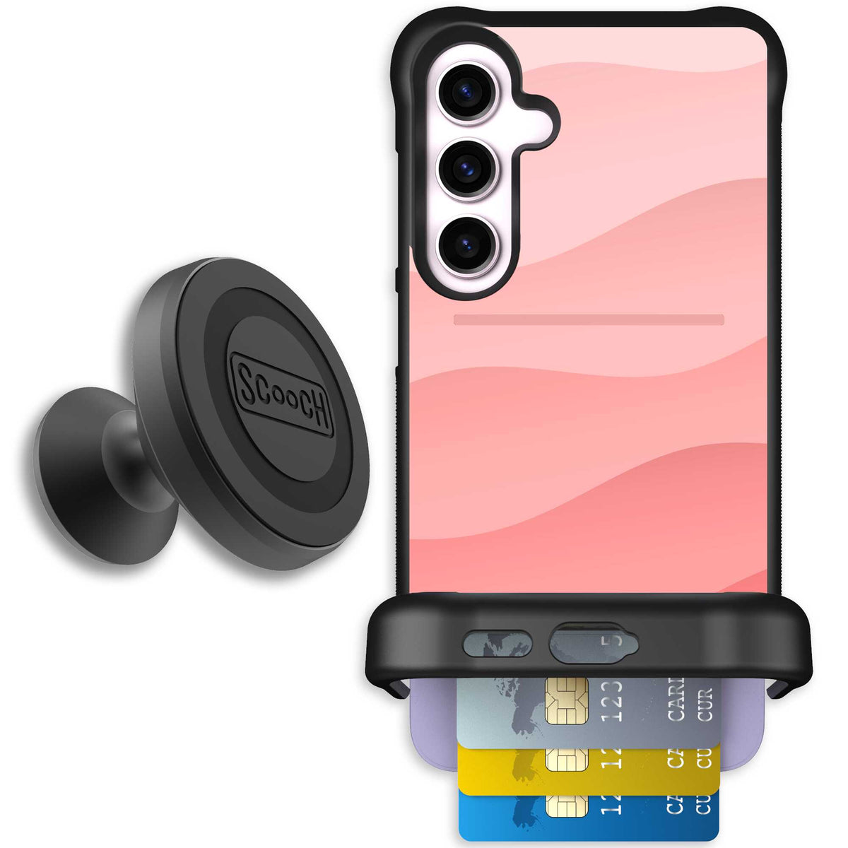 Wingmate Pink Waves for Galaxy S24+ - Starter Bundle