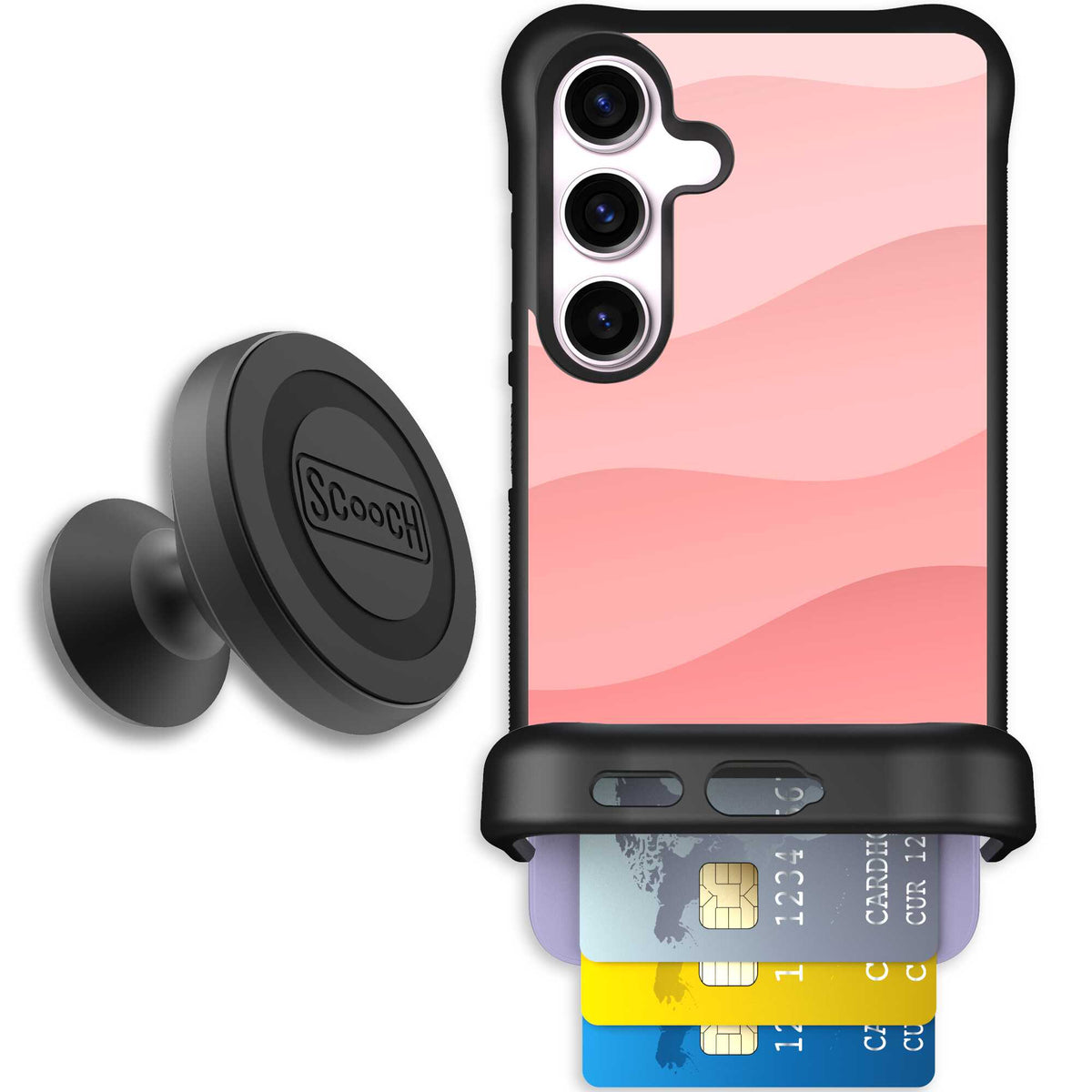 Wingmate Pink Waves for Galaxy S24 - Starter Bundle
