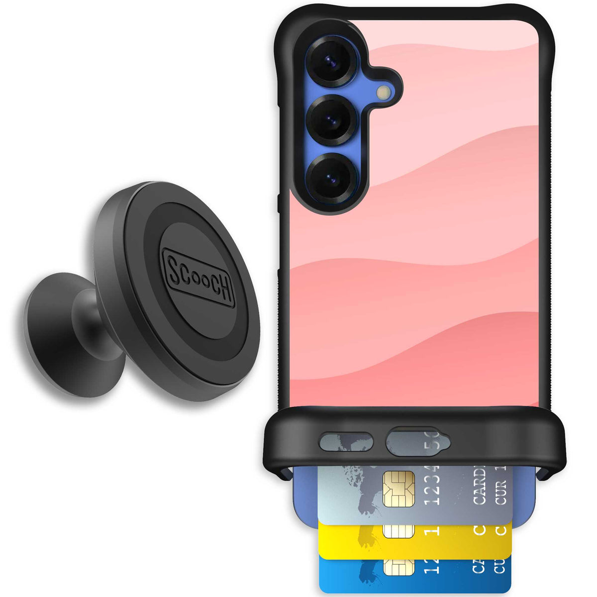 Wingmate Pink Waves for Galaxy S25 - Starter Bundle