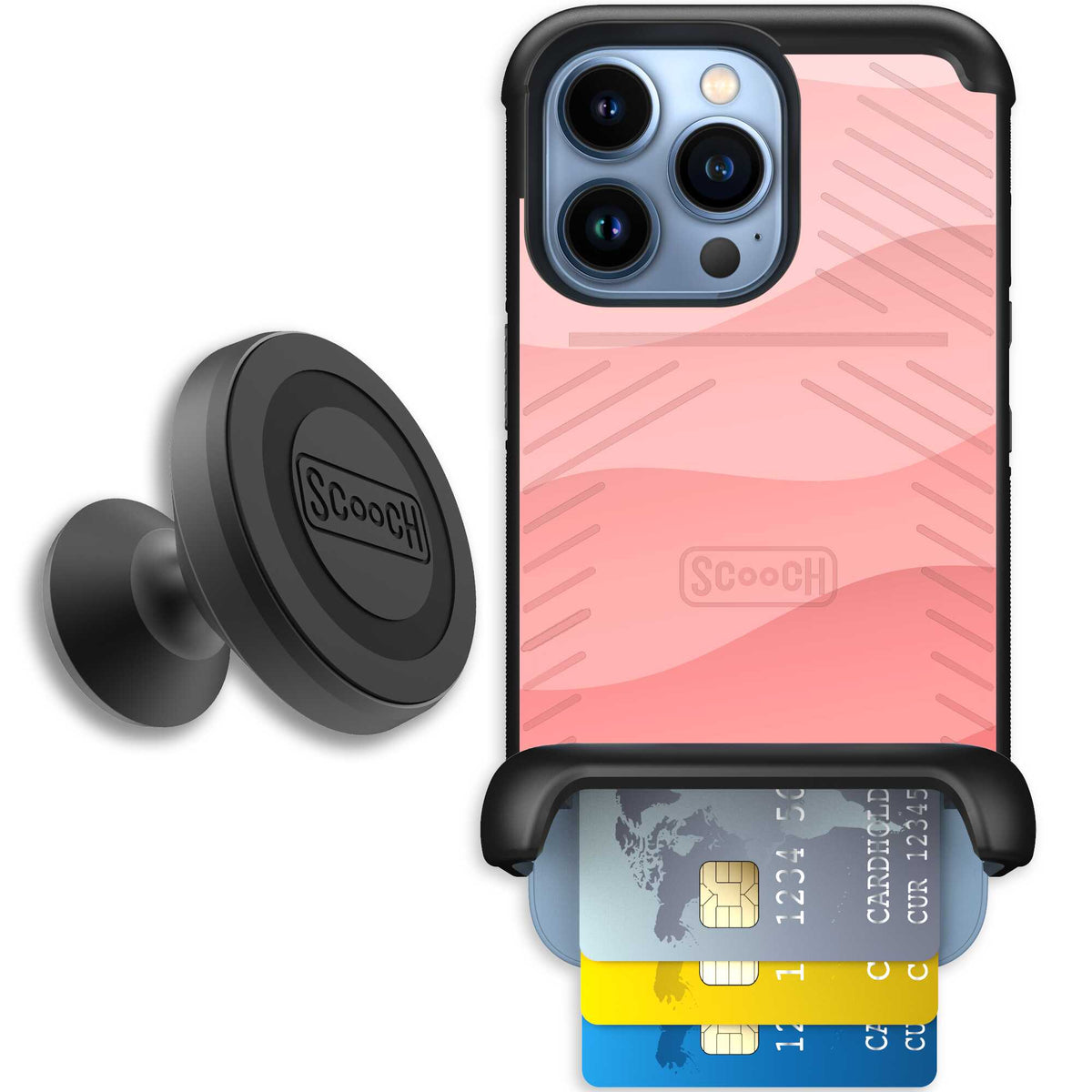 Wingmate Pink Waves for iPhone 13 Pro - Starter Bundle