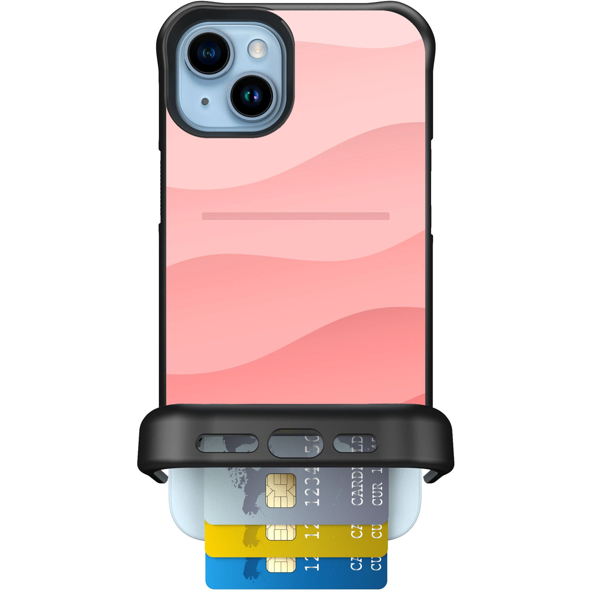 Wingmate Pink Waves for iPhone 15 Plus